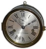 Seth Thomas Clock Co., Thomaston, Conn., brass 8 day time only engine room clock, c1910
