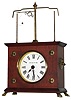 The Horolovar Company, Bronxville, New York, "Ignatz" German reproduction flying ball pendulum clock, with box and documents, c1975