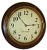 Seth Thomas Clock Co., Thomaston, Conn., "Chatham", 8 day, spring brass movement gallery clock or timepiece, c1917