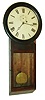 Silas B. Terry, Terryville, Conn., 8 day, weight brass movement regulator wall clock or timepiece, c1855  Seth Thomas bought the rights to manufacture this  clock model commonly known as the Regulator No. 1.