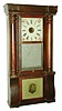 Clocks- 2 (Two) mahogany 8 day time and strike weight driven column and cornice shelf clocks:  Birge, Peck, & Co. Bristol Conn.; and Jerome & Company, New Haven, c1875