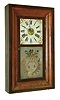 Chauncey Jerome, Bristol, Conn., 30 hour, time and strike weight brass movement OG shelf clock.