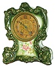 Waterbury Clock Co., Waterbury, Conn., "Parlor No. 93" 8 day time and strike porcelain mantel clock, c1896