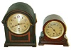 Clocks- 2 (Two)- (1) Waltham Model 1155, 8 day, spring brass lever movement mantel clock, c1922  (2) Seth Thomas 8 day, time, strike and Westminster chime round top mantel clock.  This model looks very similar to the "Abbey" model, c1915