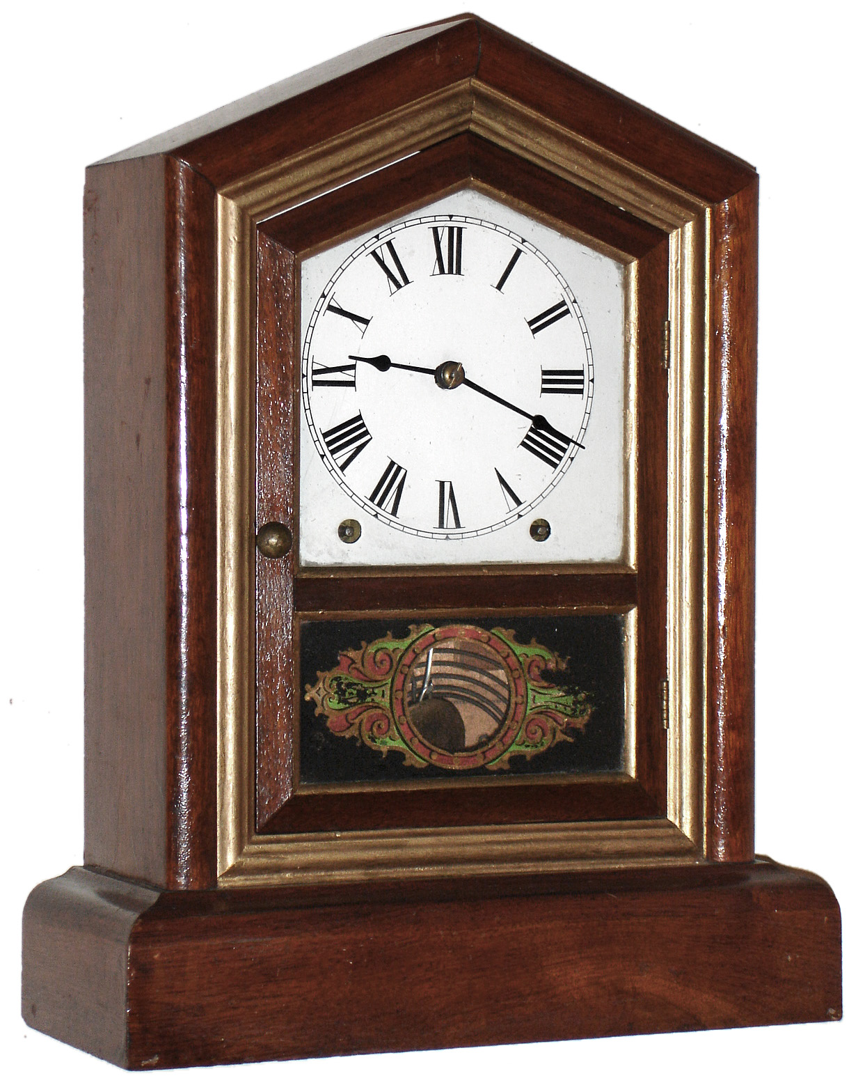 Seth Thomas Clock Co., Thomaston, Conn., "Victoria" city 8 day, time and strike cherry mantel clock, c1874 — Antique Clocks Price Guide