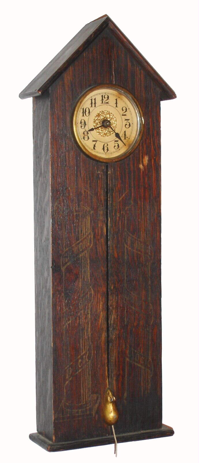 Dickory Dock Clock Co., (Dungan and Klump), Philad'a, PA, mini 30 hour mouse clock, spring driven, c1910. — Antique Clocks Price Guide