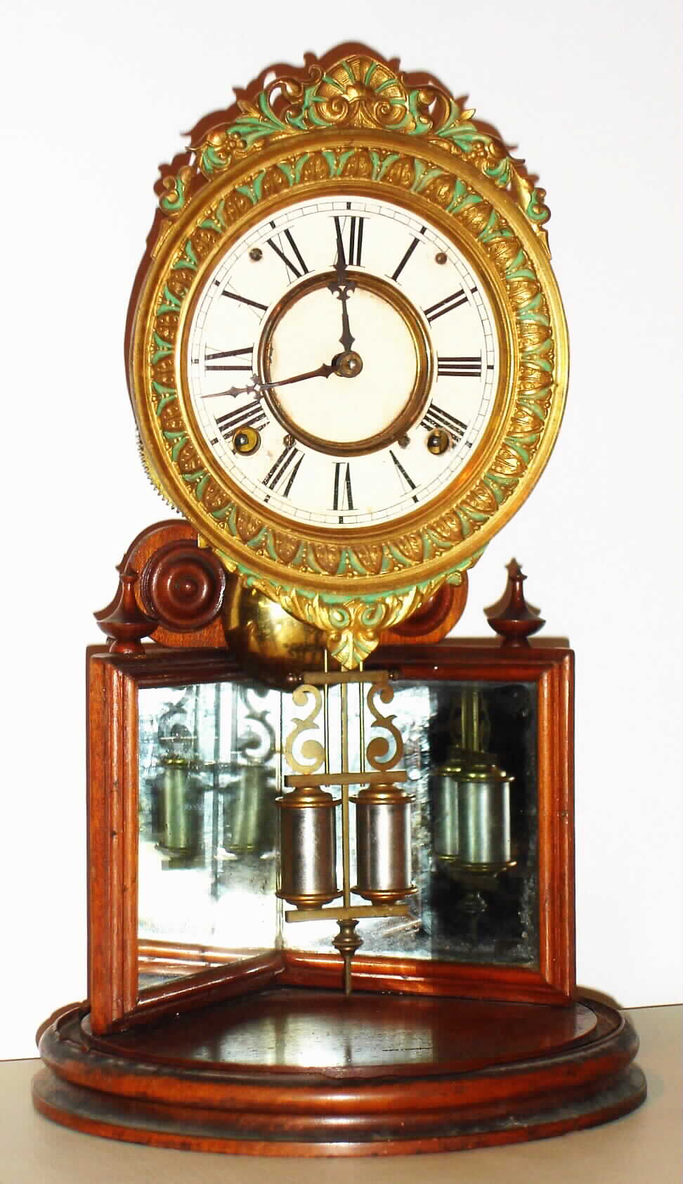 Ansonia Clock Co., Ansonia, Conn., "Crystal Palace No. 2", Davies patent , 8 day, time and strike, mantel clock. — Antique Clocks Price Guide