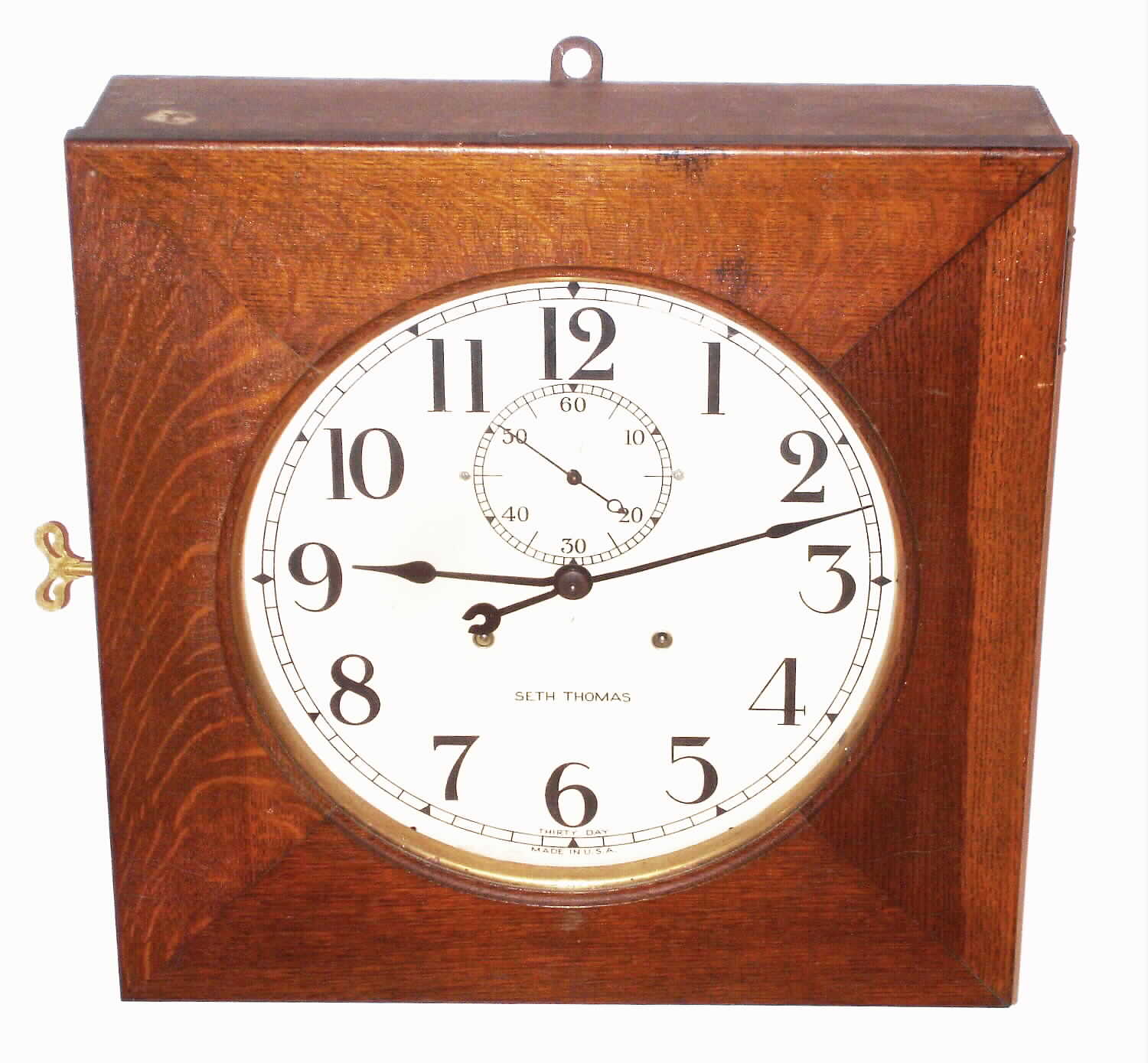 Seth Thomas Clock Co., Thomaston, Conn., "Hudson" mahogany 30 day gallery time piece, 1937 — Antique Clocks Price Guide