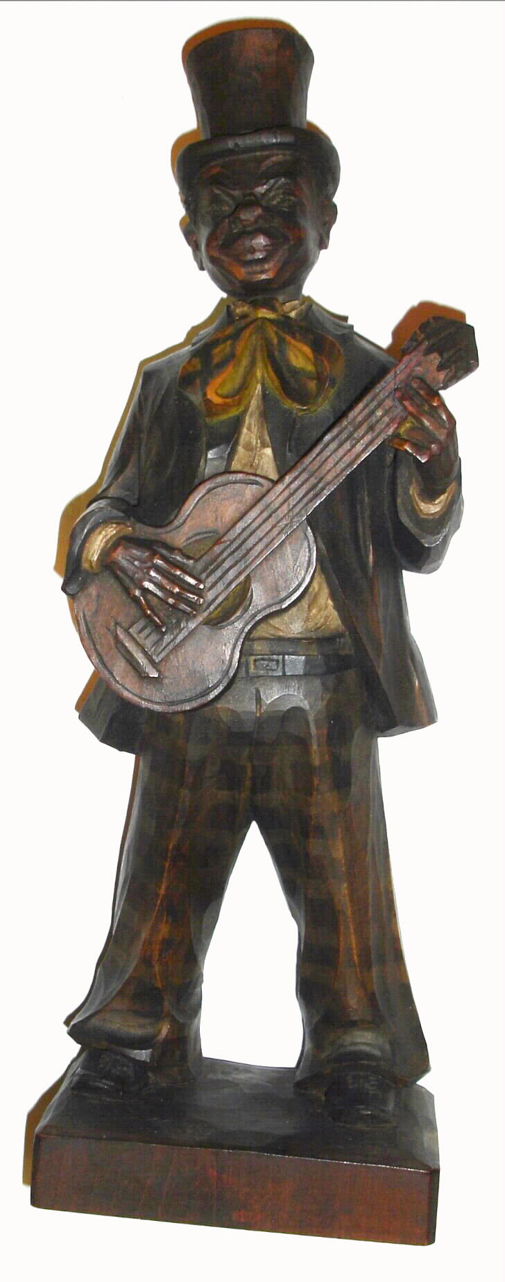 Karl Griesbaum, Germany, "Whistler", minstrel with top hat and guitar, spring driven movement, c1935 — Antique Clocks Price Guide