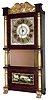 John Birge for George Mitchell, Bristol, Conn., 8 day, time and strike strap brass movement triple decker shelf clock, c1831