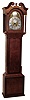 Thomas Wagstaffe, London, 8 day, time and strike with calendar composite brass 12" dial tall clock. Wagstaffe was a Quaker who frequently supplied movements to his fellow American Quakers who had them cased in Philadelphia or Newport, movement c1770, case probably c1810.