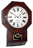 Atkins, Whiting and Co., Bristol, Conn., "Octagon Drop XX Regulator" with type III (fancy frame) wagon spring, 30 day, time only movement in a rosewood veneered case with ripple molding around the top, c1855
