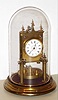 German, an Anton Harder patent, small 400 day clock with dome, c1885
