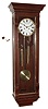 New England Clock Co. modern mahogany Vienna regulator, German 2 weight 8 day movement, c1986