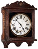 E. Ingraham Co., Bristol, Conn., "Lobby" solid oak 8 day, time-only wall clock, c1911