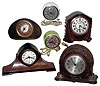 Clocks- 6 (Six) Connecticut electrics in wood, metal and Bakelite cases, by Seth Thomas, Ingraham, Sessions and Gilbert, c1930