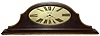 Waltham Clock Co., Waltham, Mass., "Deco No. 1263" 8 day mahogany library clock, c1928