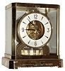LeCoultre, Switzerland, "Atmos" s#472524 gold plated mantel clock, 1978 presentation