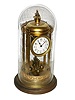 German, Jahresuhrenfabrik, Louvre model 400 day clock with glass dome, c1930