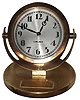 Chelsea Clock Co., Boston, Mass.,  "Corona" brass 8 day presentation desk clock, 1943