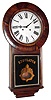 Welch, Spring and Co., Forestville, Conn., "No. 3 Regulator", 8 day, time only, two weight driven movement in a rosewood case with reverse painted lower tablet, c1880