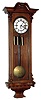 Vienna Regulator, walnut 3 weight quarter chiming 8 day wall clock with trademarked movement, c1880