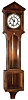Laterndluhr modern reproduction 8 day, time and strike miniature German wall clock, c2000