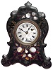 Terryville Manufacturing Company, Terryville, Conn., balance wheel 30 hour iron front mantel time piece, c1855