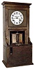Cincinnati Time Recorder Co., Cincinnati, Ohio, industrial 8 day oak punchclock, c1937