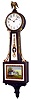 Waltham Clock Co. mahogany 8 day weight driven banjo time piece, c1930