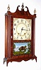 Eli Terry, Plymouth, Conn., 30 hour wood movement pillar and scroll shelf clock, c1825