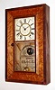 Oliver Weldon, Bristol, Conn. 30 hour wood movement bevel case shelf clock, c1841.