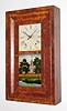 Elisha Hotchkiss, Burlington, Conn., 30 hour wood movement OG shelf clock.  It is unusual to see an OG style case with a wood movement as the bevel case was more common. c.1837