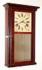 Jonathan Frost, Reading, Mass., 30 hour wood movement OG style and cornice top shelf clock, c1842.