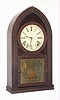 E. N. Welch, 8 day, time and strike, ripple molding beehive mantel clock, c1860