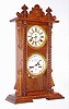 Waterbury Clock Co., Waterbury, Conn., "Calendar No. 40", 8 day, time and strike, double dial calendar clock, c1891.