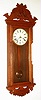 Waterbury Clock Co., Waterbury, Conn., "Aurora", 8 day oak wall time piece, c1896