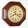 Waterbury Clock Co., Waterbury, Conn., "8 Inch Octagon with Calendar", 8 day? lever movement wall time piece, c1903