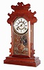 E. N. Welch Mfg. Co., 8 day, time and strike, walnut shelf clock. We could not find this model in the catalog, c1885.