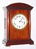 Waterbury Clock Co., Waterbury, Conn., "Chime Clock No. 502" mahogany, 8 day, Westminster chime mantel clock, c1917