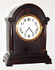 Waterbury Clock Co., Waterbury, Conn., "Chime Clock No. 500" mahogany, 8 day, Westminster chime mantel clock, c1917