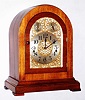 Waterbury Clock Co., Waterbury, Conn., "Chime Clock No. 503" mahogany 8 day Westminster chime mantel clock, c1915