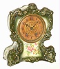Waterbury Clock Co., Waterbury, Conn., "Parlor No. 93" 8 day, time and strike porcelain mantel clock, c1900