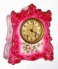 Waterbury Clock Co., Waterbury, Conn., "Parlor No. 99" 8 day, time and strike porcelain mantel clock, c1900