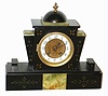 French Deco style 8 day, time and strike marble mantel clock, c1920