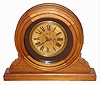 J.E. Carne, Boston, Mass. mahogany 8 day billiards time piece, L. Hubbell balance wheel movement, c1870