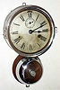 Seth Thomas Clock Co., Thomaston, Conn., "Ship's Bells", 30 hour, time and strike, nickel marine clock, c1884