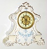 Waterbury Clock Co., Waterbury, Conn., 8 day, time and strike porcelain mantel clock, c1900