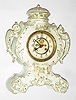 Waterbury Clock Co., Waterbury, Conn., 8 day, time and strike porcelain mantel clock, c1900
