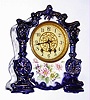 Waterbury Clock Co., Waterbury, Conn., "No. 95" 8 day, time and strike porcelain mantel clock, c1900